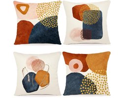 Stijlvolle Kussenhoezen - Boho Design - 1 stuk - Natuurlijk materiaal