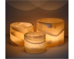 Stijlvolle Marmeren Kandelaar voor Sfeervolle Verlichting