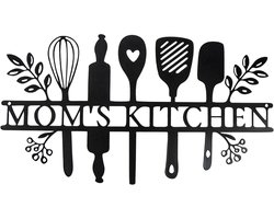 Stijlvolle Metalen Wanddecoratie voor Keuken en Woonruimtes, Binnen en Buiten