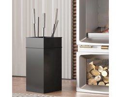 Stijlvolle open haard gereedschap set met borstel en schop - Elegante accessoires voor houtbranders
