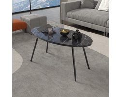Stijlvolle Salontafel 43x90x50 cm van Marmer en Hout