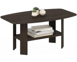 Stijlvolle Salontafel Compact Design Donkerbruin MDF Meubel Woonkamertafel Moderne Bijzettafel