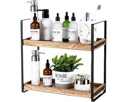 Stijlvolle Staande Plank voor Badkamer en Keuken, Organiser voor Parfum en Huidverzorging, Slimme Opbergruimte en Kruidrek