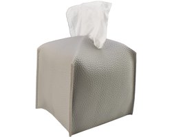 Stijlvolle tissuedoos hoes - decoratief - 1 stuk - PU-leer - 5x5x5 inch