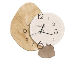 Stijlvolle wandklok met kristalglans en stille werking