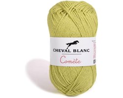 Stijlvolle Witte Kruk met Houten Poten en Zachte Zitting