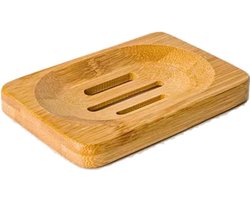 *** Stijlvolle Zeephouder van Bamboe - Ideaal voor zeep, shampoo bars en meer - Praktisch en duurzaam - Zeepplankje & Gastenzeep Houder - Soap Dish - van Heble® ***