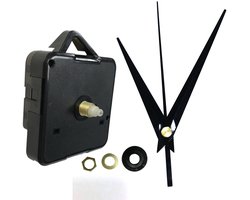 Stil Klokmechanisme Op Batterij - Inclusief Wijzers - Voor Muurklok DIY Projecten - Geruisloos Uurwerk Systeem - Eenvoudig Te Installeren En Nauwkeurig