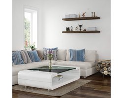 STILISTA Wandplank Zwevend - Wand Plank - Trendy Design - MDF - 90 x 23,5 x 3,8 cm - Licht Hout Rustiek