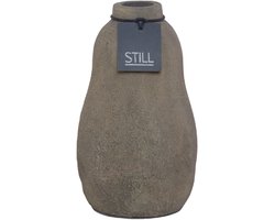 STILL - Flesvaas - Organische Vorm - Dark - Bruin - 24 x 14 cm