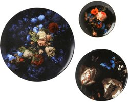 Stilleven met bloemen - wanddecoratie bloemen - set van 3 - Rijksmuseum - wanddecoratie - oude Meesters - cadeau nieuw huis