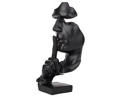 Stilte is Goud Standbeeld Abstract Kunst Sculptuur voor Thuis en Kantoor