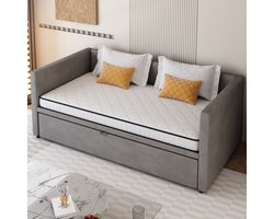 STILVORA Pocketveringmatras 90x200 cm – H3 Stevigheid & Ergonomische Drukverlichting – Voor Rug Zij Buikslapers – Stof Metaal – Wit