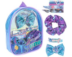 Stitch haaraccessoires set – haarelastiekjes, scrunchie & haarclip in cadeau-zakje – geschikt voor kinderen vanaf 3 jaar - Cadeauset, geschenkset