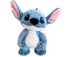 Stitch pluche knuffel 25 cm live action film wit Disney fan merchandise.
