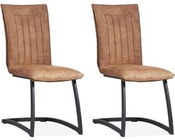 Stoel Amara met free-swing onderstel leverbaar in 3 kleuren