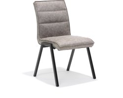 Stoel Carmen Pebble - Stof - Set van 4 - Zithoogte 51 cm - Zitdiepte 45 cm