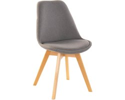 Stoel DKD Home Decor 48 x 56 x 83 cm Schuim Grijs Bruin Beukenhout