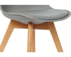 Stoel DKD Home Decor Schuim Polyurethaan Polypropyleen Beukenhout (48 x 55 x 83 cm)
