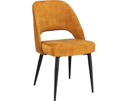 Stoel Duiven - Stof - Goud - 55x86x63 cm (BxHxD)