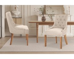 Stoel Fancy - zandkleurig