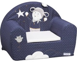 Stoel - Fauteuil - Kinder Fauteuil - Kinder stoel - Merlin - Met afneembare hoes - PVC onderkant - Leuke print