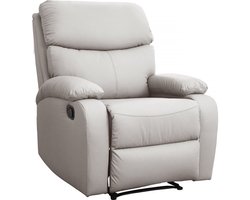 Stoel fauteuil relaxstoel "Giselle" - Beige - lichtbruin