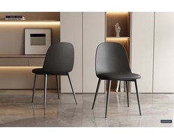 Stoel Jasmin | 51 x 44 x 81 cm | Zwart