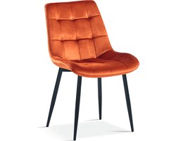 Stoel 'Juta' Fluweel Oranje