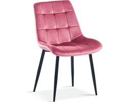 Stoel 'Juta' Fluweel Roze