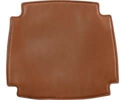Stoel Kussentje voor Wegner Wishbone stoelen | Cognac / Bruin | PU Leer