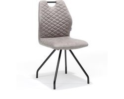 Stoel Mees Pebble - Stof - Set van 4 - Zithoogte 48.50 cm - Zitdiepte 45 cm