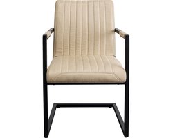 Stoel met armleuning Cantilever Thamos beige Kare Design