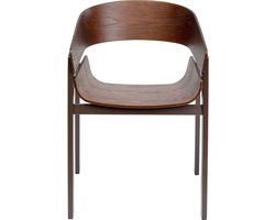 Stoel met armleuningen Biarritz bruin Kare Design