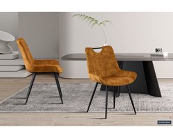 Stoel Nina | 56 x 63 x 84 cm | Goudkleurig