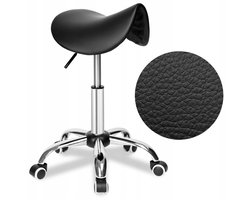 Stoel op wielen, verstelbaar, draaibaar, cosmetica/kappersstoel