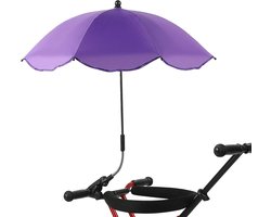 Stoel Parasol - Klem Paraplu - Zon Bescherming - Universele Klem - 66 cm Diameter - Paars