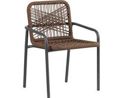 Stoel Retro - Bruin - Hout - Modern - Set van 1