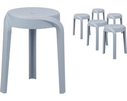 Stoel Tabouret 'Aimé' Lichtblauw