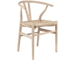Stoel Telvo Hout - Set van 2 - Zithoogte 50 cm - Zitdiepte 39 cm