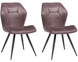 Stoel Tesla - Steel - set van 2 stoelen