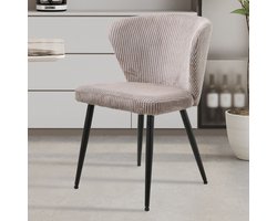 Stoel Tornado | 54 x 55 x 79 cm | Zandkleur - Set van 2