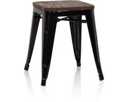 Stoel VANTAGGIO COMFORT W zwart / zitting van echt hout hjh OFFICE