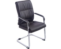 Stoel - Vergaderstoel - Design - Ergonomisch - Armleuning - Kunstleer - 58x65x102 cm