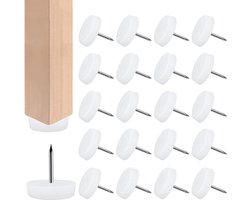 Stoelbeenbeschermer Vloerbeschermer 50 stuks 5 mm dikke meubelpad Plastic hardhouten vloerbeschermer Meubelvoetsteunen Stoel Bank Tafel Tafel