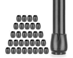 Stoeldoppen 32 stuks - Rubberen stoelpootbeschermers voor tafels en stoelen - Ronde poten 12-16 mm
