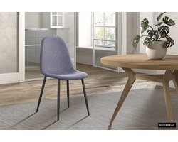 Stoelenset - Zaza Home - Stijlvol design - Grijs