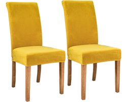Stoelhoes Eetkamerstoelen - 2 Stuks - Stoelhoezen - Eetkamerstoel Hoes - Stretch - Universele - Meubilair - eetkamerstoel - Knitted Stoelhoes - Stoelbeschermers