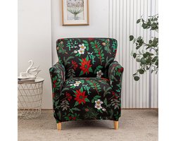 Stoelhoes – Elastische stoelhoes – Geschikt voor fauteuils/relaxstoelen – Afneembare stoelhoes – Elastische bankhoes met armleuningen – Hoes voor banket-/leesfauteuils – Geschikt voor bureaustoelen, eetkamerstoelen, kaptafelstoelen en keukenstoelen