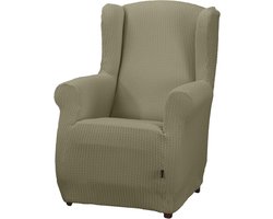 Stoelhoes Oorfauteuil - Beschermhoes Bank - Meubels Vernieuwen - Bi-elastische Stof - 70 tot 110 cm - Linnen